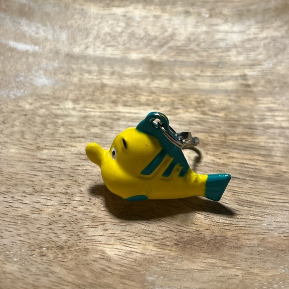 The Little Mermaid Flounder Bell Charm with Spring Hook - Picture 6 of 12